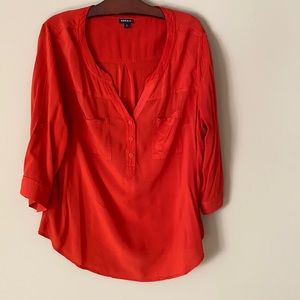 Torrid red orange blouse Sz 2X